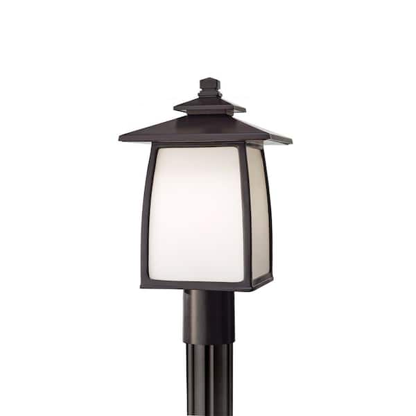 Generation Lighting Wright House 1-Light Oil-Rubbed Bronze Outdoor Post Light