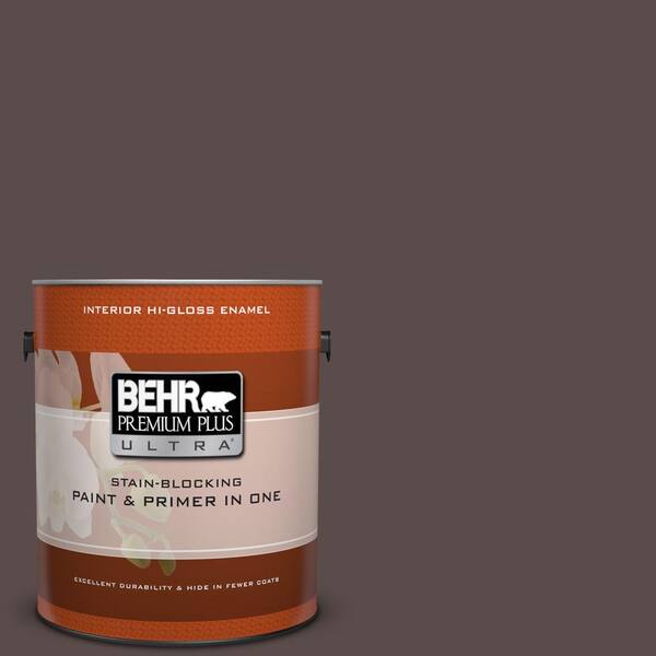 BEHR Premium Plus Ultra 1 gal. Home Decorators Collection #HDC-AC-07 Oak Creek Hi-Gloss Enamel Interior Paint & Primer