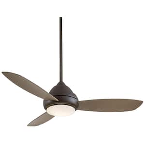 Concept I 52 in. Integrated LED Indoor Oil Rubbed Bronze Ceiling Fan with Light with Remote Control