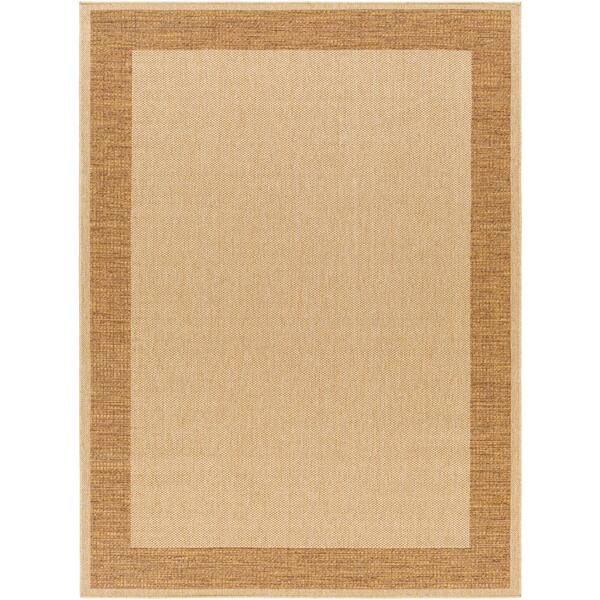 Artistic Weavers Pismo Beach Camel Border 8 ft. x 10 ft. Indoor/Outdoor Area Rug PMB230971010
