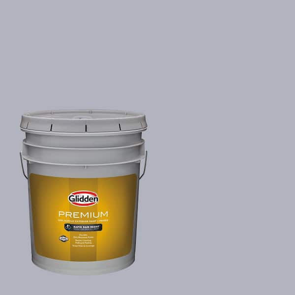 Glidden Premium 5 gal. Glistening Gray PPG1043-4 Satin Exterior