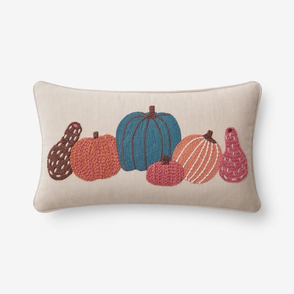 The Company Store Fall Novelty Orange Spice 12 in. x 21 in. Decorative Pillow Cover