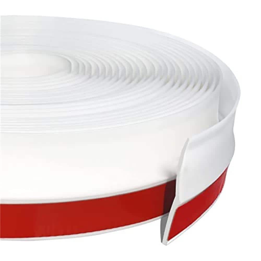 Wellco 32.8 ft.Garage Door Top and Side Seal Strip White GDS34WC