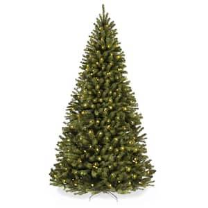 4.5 ft. Pre-Lit Incandescent Spruce Artificial Christmas Tree with 200 Warm White Lights