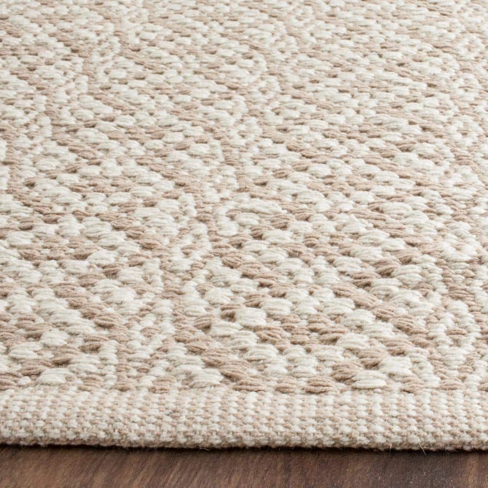 Coastal Charm Ivory Cotton 8' x 10' Hand-Woven Area Rug