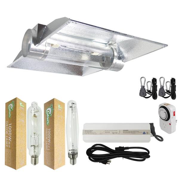Hydro Crunch 1000-Watt HPS/MH Grow Light System with 8 in. Cool Tube Hood Reflector