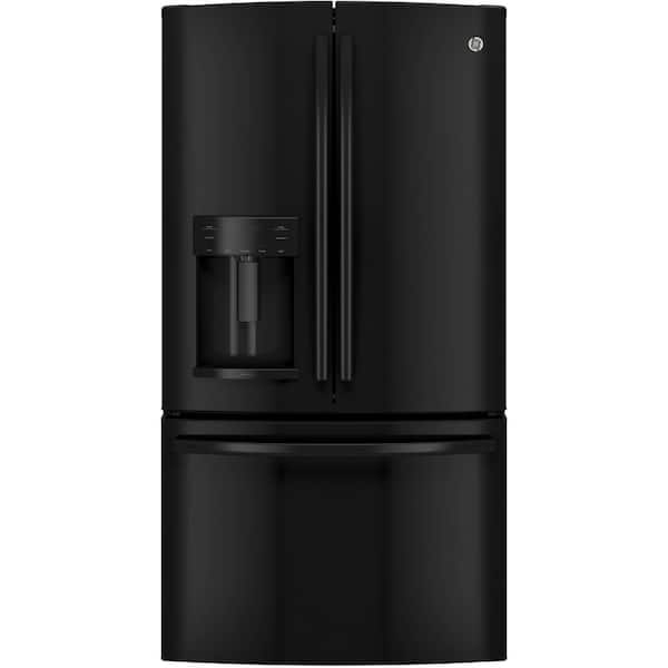 GE 27.7 cu. ft. French Door Refrigerator in Black
