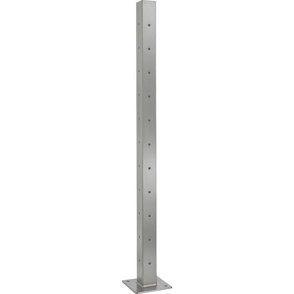 CityPost Deck Corner Post: 36 in. Base Mount: Grey