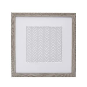 12.8 x 12.8 in. Gray Wood Picture Frames to Hold 12 x 12 Photo Without Mat or 8 x 8 Photo with Mat, Set of 9