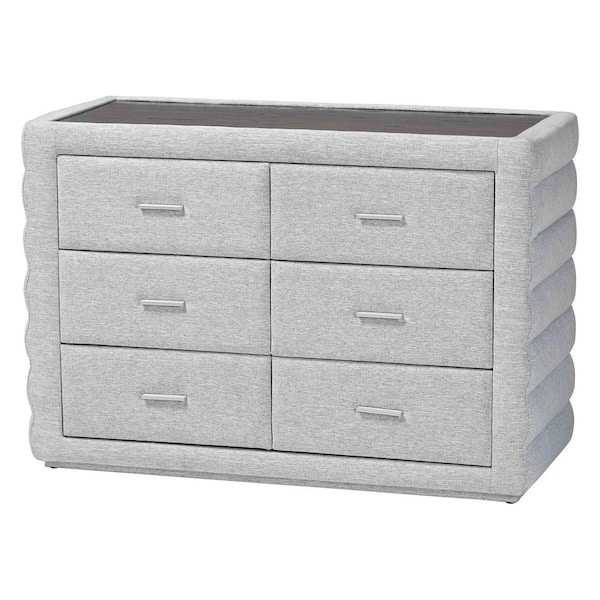 Cadmus Light Grey 4-Drawer 44.9 in. Dresser