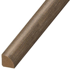 DuraDecor Classy Chic Espresso Lane 0.75 in. T x 0.75 in. W x 94 in. L Quarter Round Molding