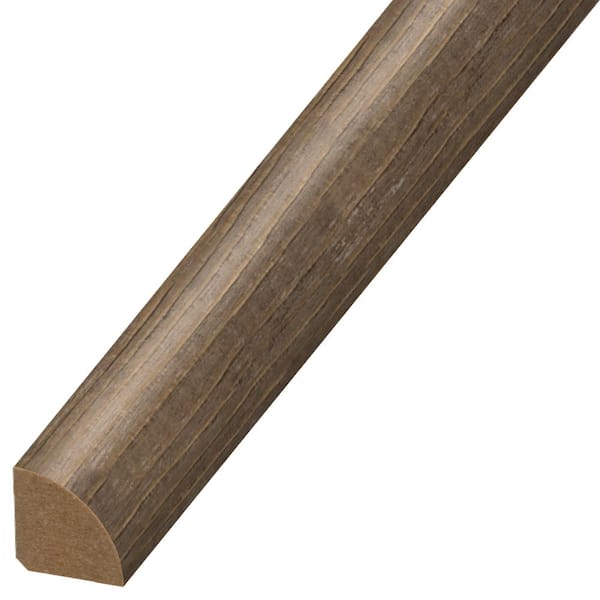 DuraDecor Classy Chic Espresso Lane 0.75 in. T x 0.75 in. W x 94 in. L Quarter Round Molding