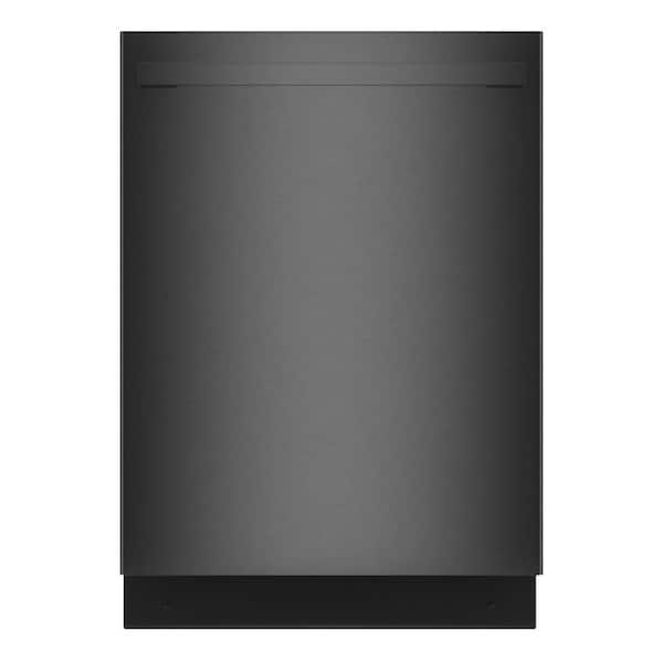 Bosch 100 Series Premium 24 in. Black Stainless Steel Top Control Tall Tub Dishwasher with Hybrid Stainless Steel Tub, 46 dBA