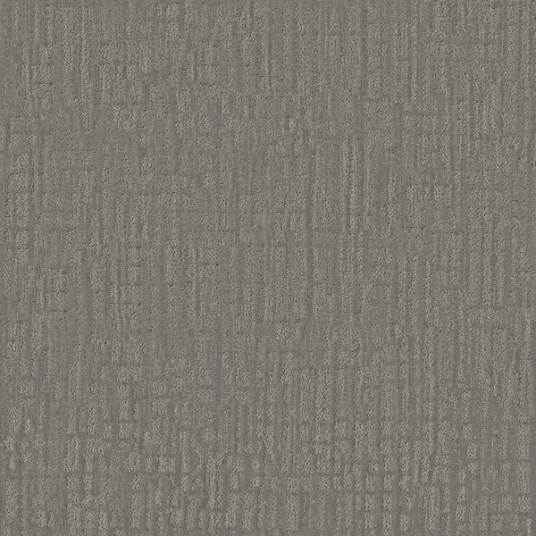 8 in. x 8 in. Pattern Carpet Sample - Zinnia - Color Pewter