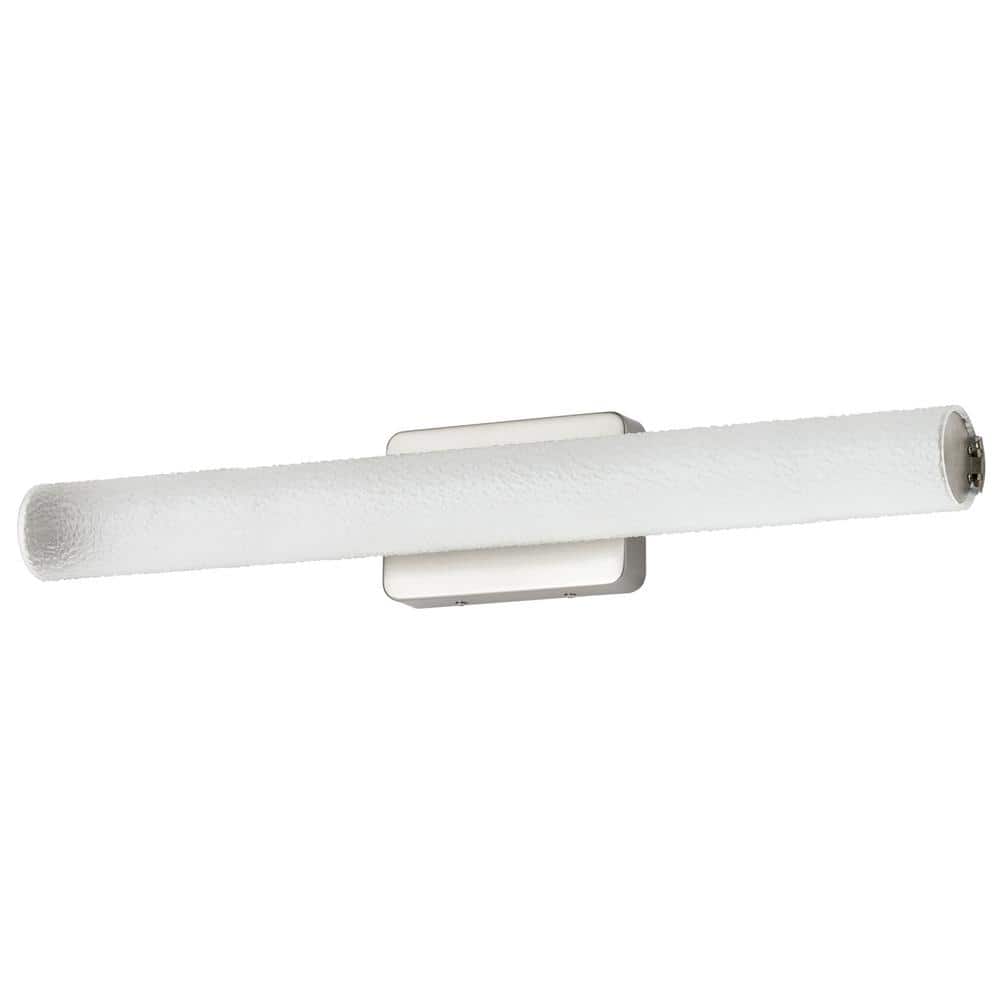 24 in. 1-Light Brushed Nickel LED Vanity Light with Brilliant Lens in 3000K price history on PriceWatchPro