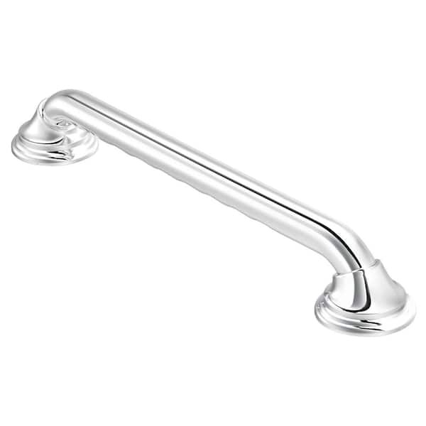 MOEN Home Care 24 in. x 1-1/4 in. Concealed Screw Grab Bar with SecureMount and Curl Grip in Chrome
