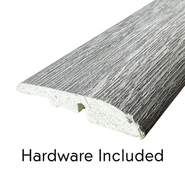 Deco Products Hydrostop Oceancrest Bloom 0.2 in. T x 1.8 in. W x 94 in. L Waterproof PVC Reducer Molding