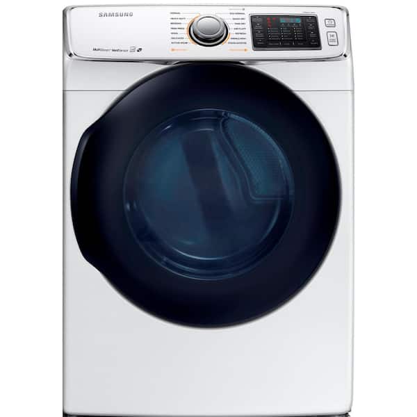 Samsung 7.5 cu. ft. Electric Dryer with Steam in White, ENERGY STAR