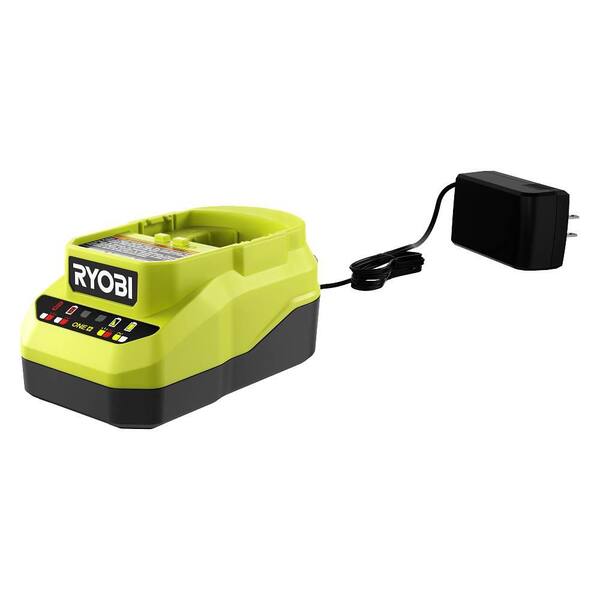 Ryobi ONE+ 18V Lithium-Ion 2.0 Ah Compact Battery (2-Pack) with 18V Lithium-Ion Charger