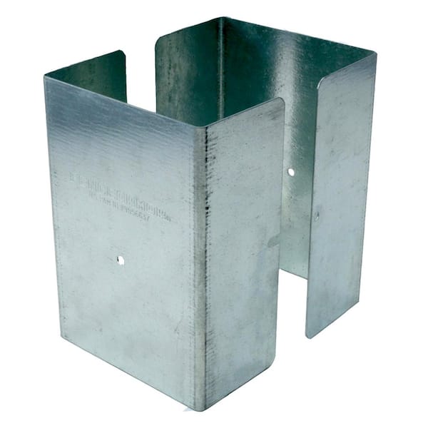 Fence Armor 4 in. x 4 in. x 1/2 ft. H Galvanized Steel Pro Series Mailbox and Fence Post Guard