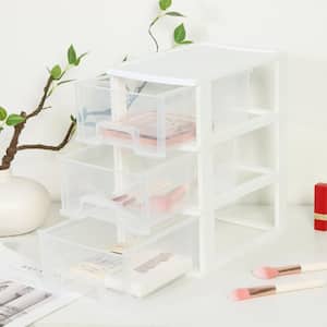 Vaupan Three-Layer Storage Box, Transparent Of 3 Compartments, Desk Organizer Drawer Box, Office Organizer, Stackable Storage Box For Pens, Erasers - View #5