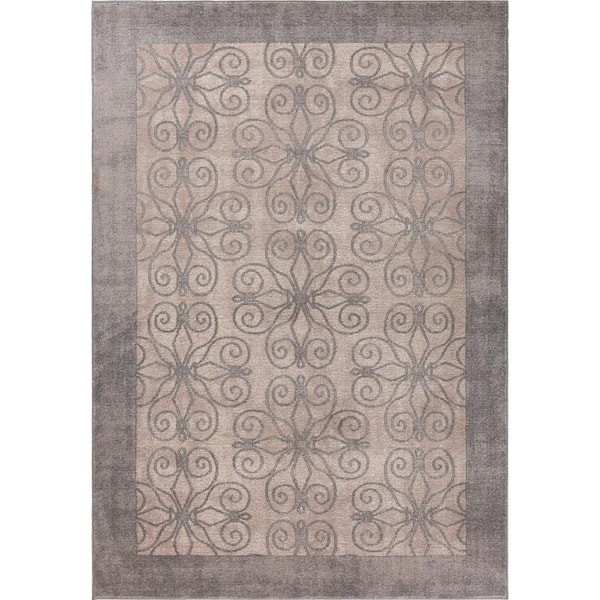 Libby Langdon Winston Greige Looking Glass 9 ft. x 13 ft. Area Rug