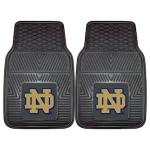 NCAA Notre Dame Heavy Duty 2-Piece 18 in. x 27 in. Vinyl Car Mat