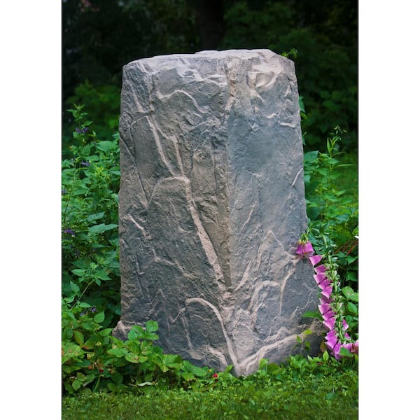 Emsco Monolith Column Resin Landscape Rock in Deluxe Natural Textured Finish