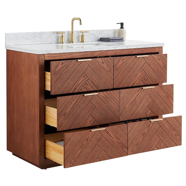 Brown Emperador Bathroom Storage Set of Marble – Le Home Decor