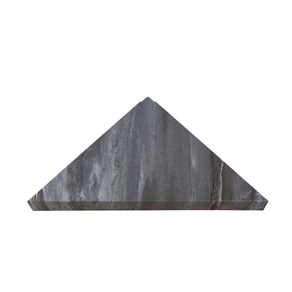 PALISADE 14.56 in. x 7.12 in. Vinyl Waterproof Corner Shower Shelf in Hermitage Granite