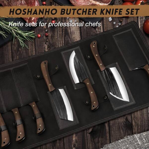 ケ*ウ様 Butcher ProductS Wudkey Professional 8-Piece High Carbon Stainless Steel Viking