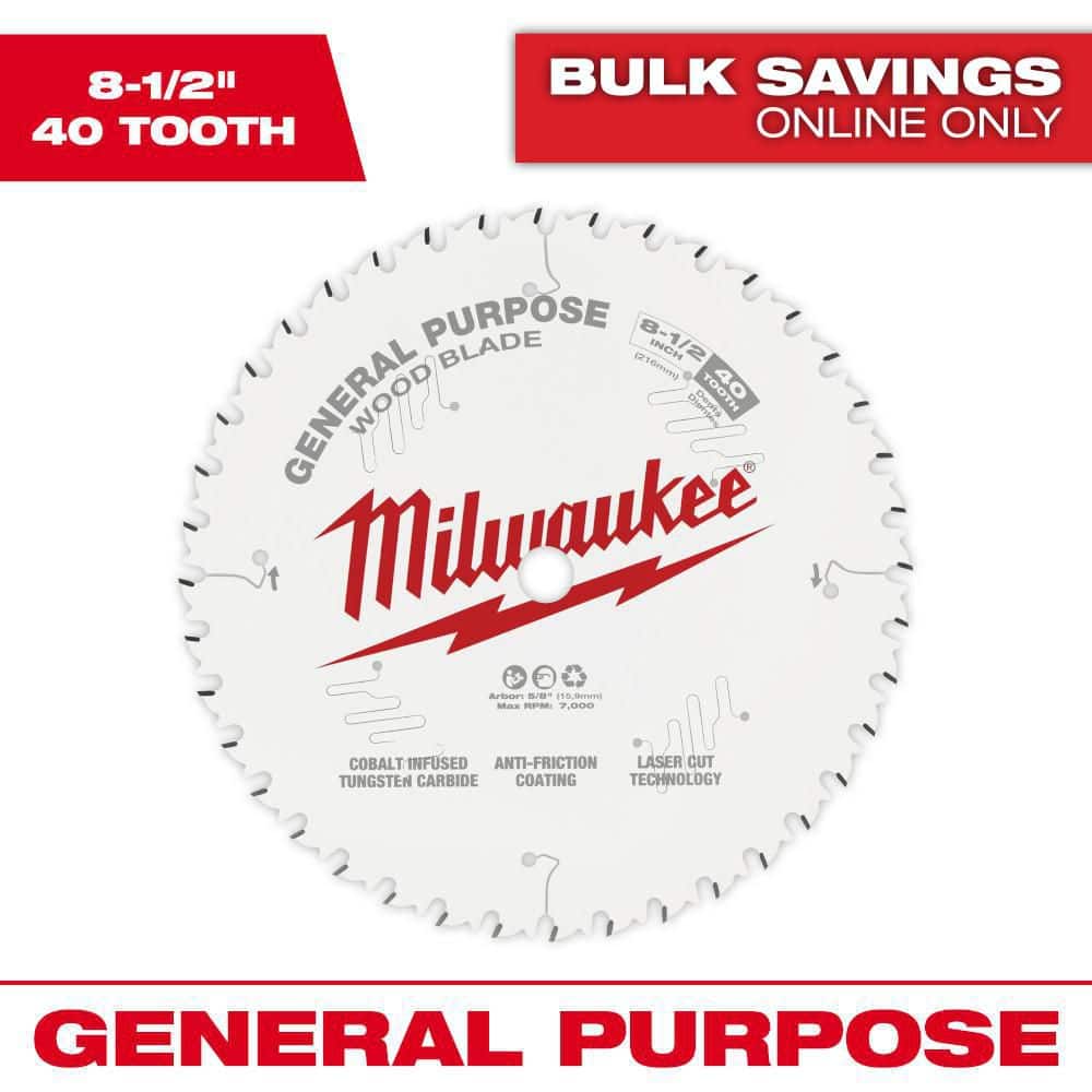 8-1/2 in. x 40-Tooth General Purpose Circular Saw Blade price history on PriceWatchPro