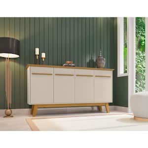 Yonkers 62.99 in. Off White and Cinnamon Sideboard
