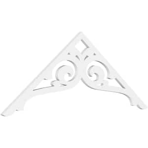 Pitch Bordeaux 1 in. x 60 in. x 25 in. (9/12) Architectural Grade PVC Gable Pediment Moulding
