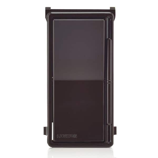 Leviton Decora Slide Dimmer Switch Color Change Faceplate with locator light - Brown DSKIT-B