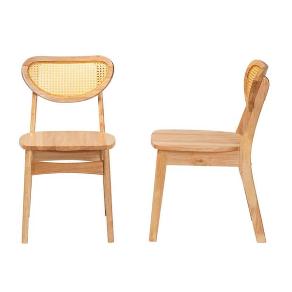 Nenet Oak Brown Dining Chair (Set of 2)