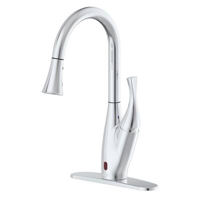 X Series Single-Handle Pull-Down Sprayer Kitchen Faucet with Motion Sensor in Chrome