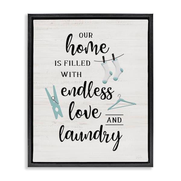Stupell Industries Cursive Love and Laundry by Natalie Carpentieri ...