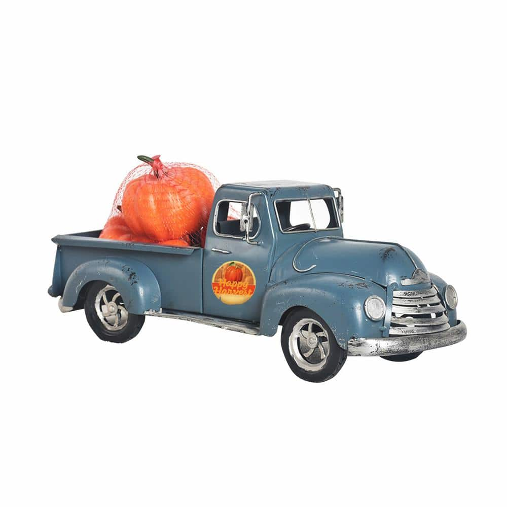 Zaer Ltd. International 5.75 in. Tall Country Style Blue Pickup Truck ...