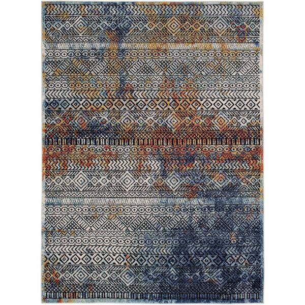 Artistic Weavers Ella Navy 8 ft. x 10 ft. Global Indoor Area Rug