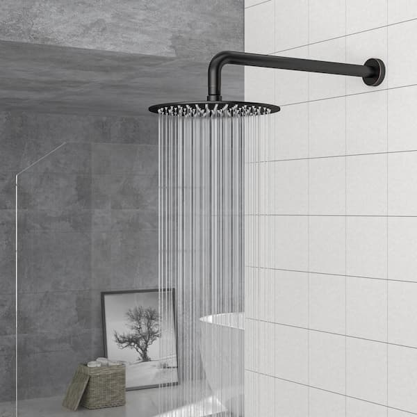 16 in. L-Shape Shower Arm Extension in Oil Rubbed Bronze for Rainfall Shower Head (1-Pack)