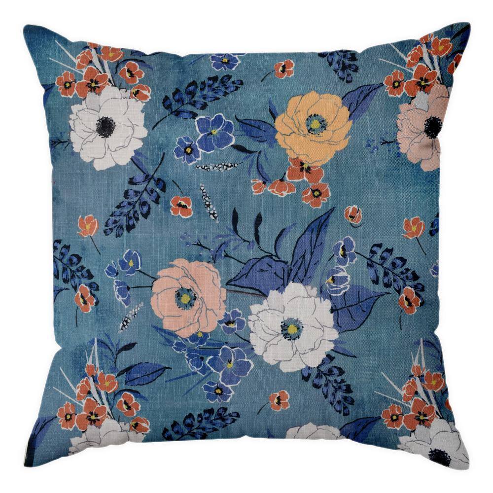 18 in. x 18 in. Outdoor Multi-Printed Recyled Polyester Throw Pillow