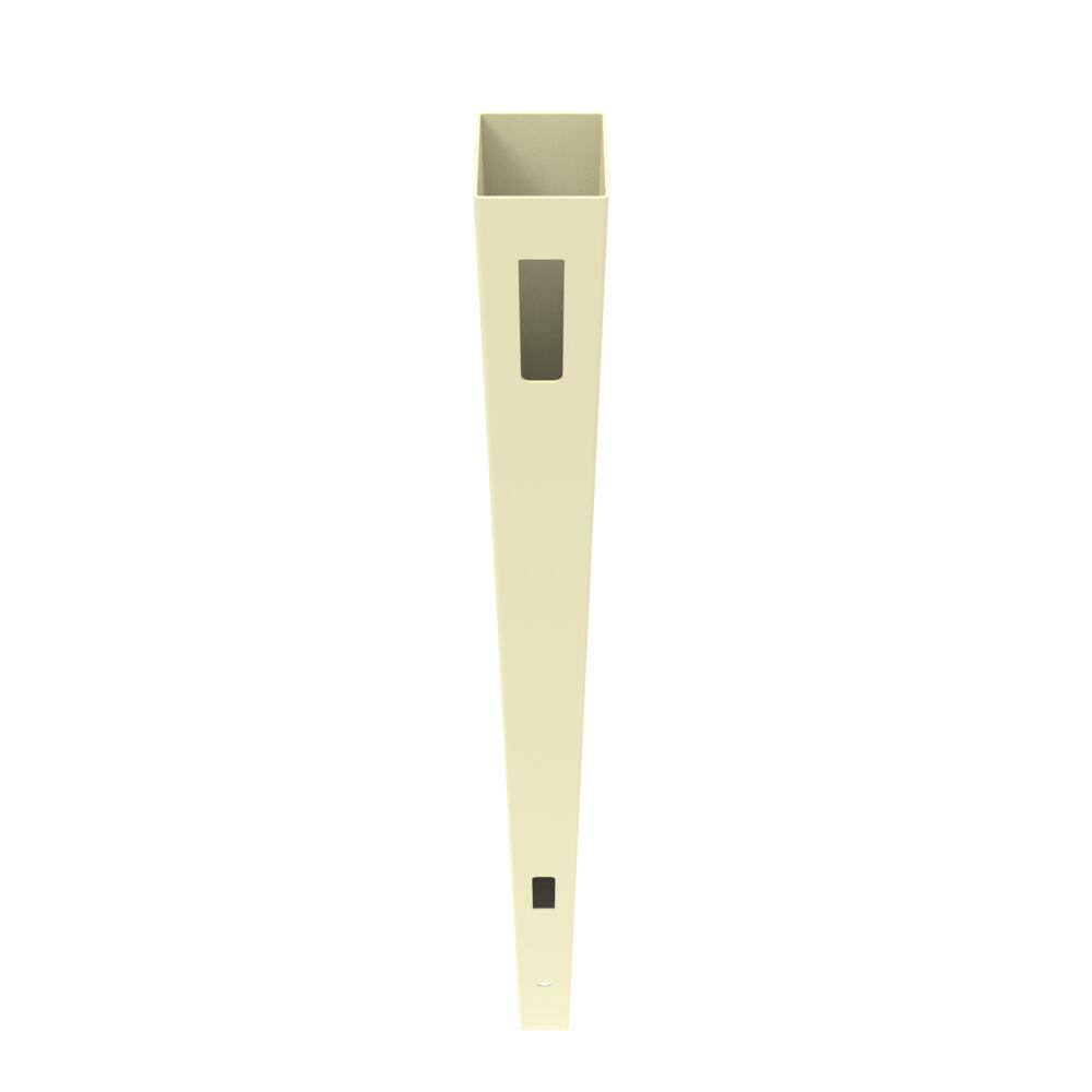 Sand Vinyl 9 ft Corner Fence Post for Privacy Fencing