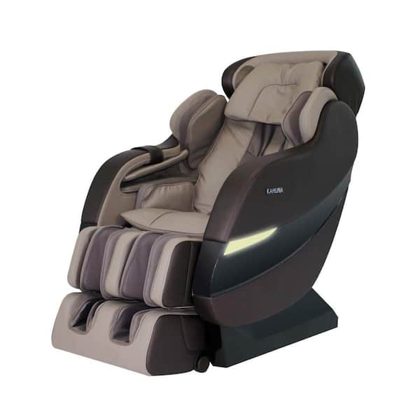Synca Wellness CirC+ Gray Modern Synthetic Leather Heated Zero Gravity SL  Track Massage Chair CirC+ - The Home Depot