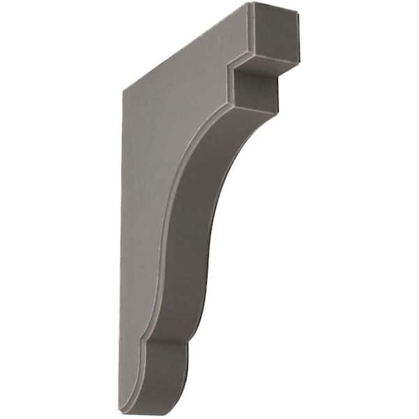 Ekena Millwork 1-3/4 in. x 11 in. x 8-1/2 in. Reclaimed Grey Bedford Wood Vintage Decor Bracket