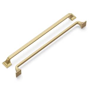 Forge Collection Pull 12 in. 305 mm Center to Center Champagne Bronze Finish Classic Zinc Material Bar Pull (5-Pack)