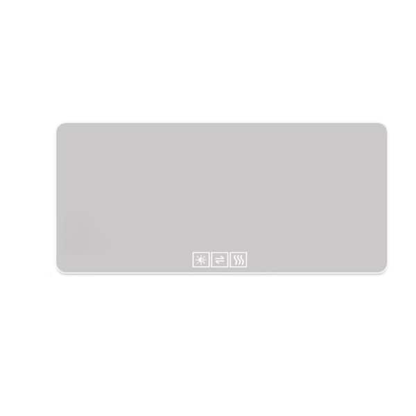 Silver 24 in. W x 48 in. H LED Rectangle Metal Framed Wall Mirror