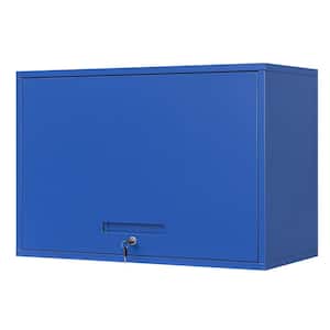 Blue 31.5 in. W x 21.6 in. H x 15.7 in. D Steel Garage Wall Cabinet with 2 Shelves Tool Cabinet for Basement Warehouse