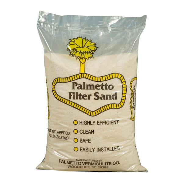 50 lbs. Bag Premium Pool Sand Filter #20 Grade for Residential and Commercial Pools 14" x 24" 6" 12 sq. ft. Pallet of 56