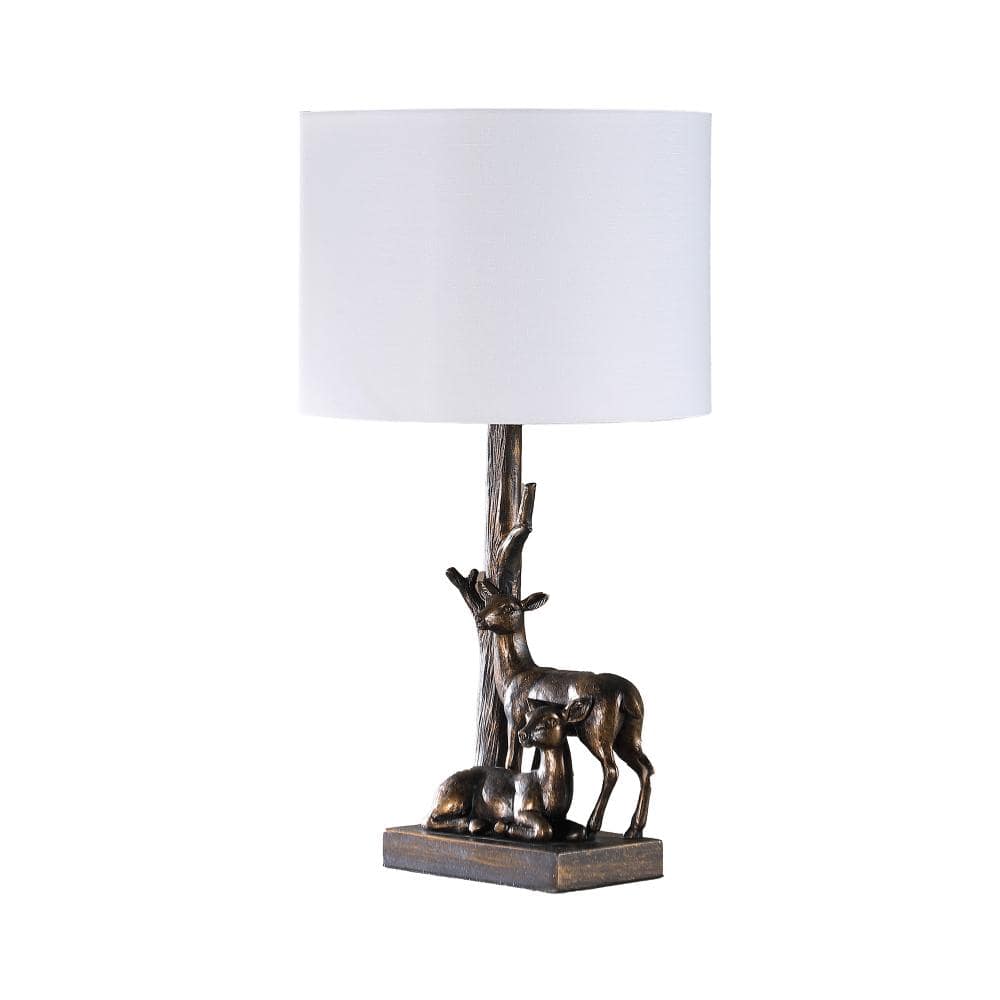 "19.75"" In Capreolus Bronze Western Roe Deers Polyresin Table Lamp" price history on PriceWatchPro